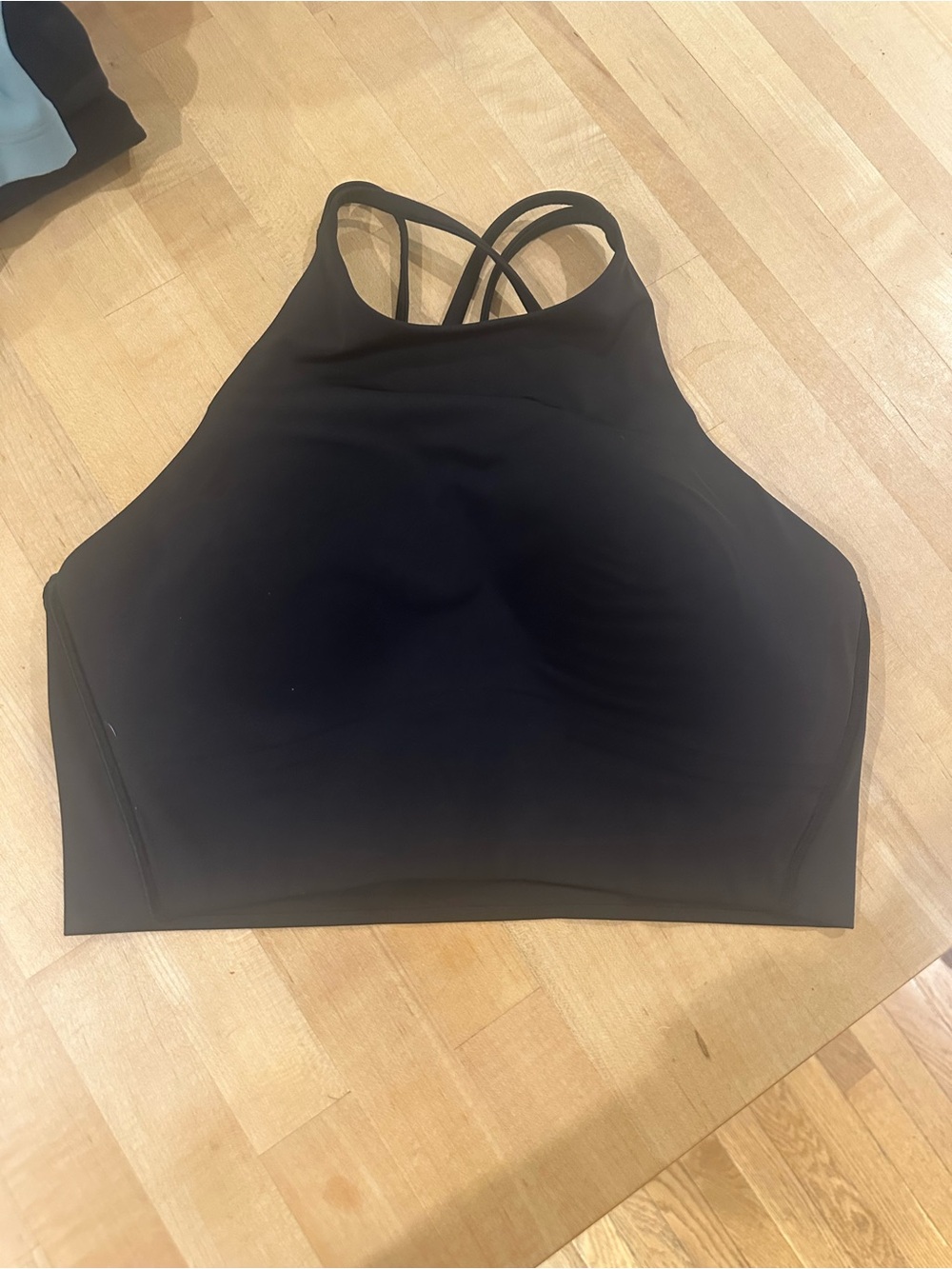 lululemon Black High-Neck Strappy Sports Bra
